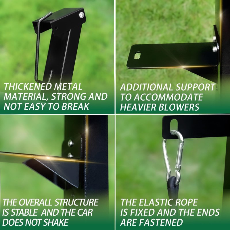 Heavy-Duty Backpack Leaf Blower Rack for Trailers | Leaf Blower