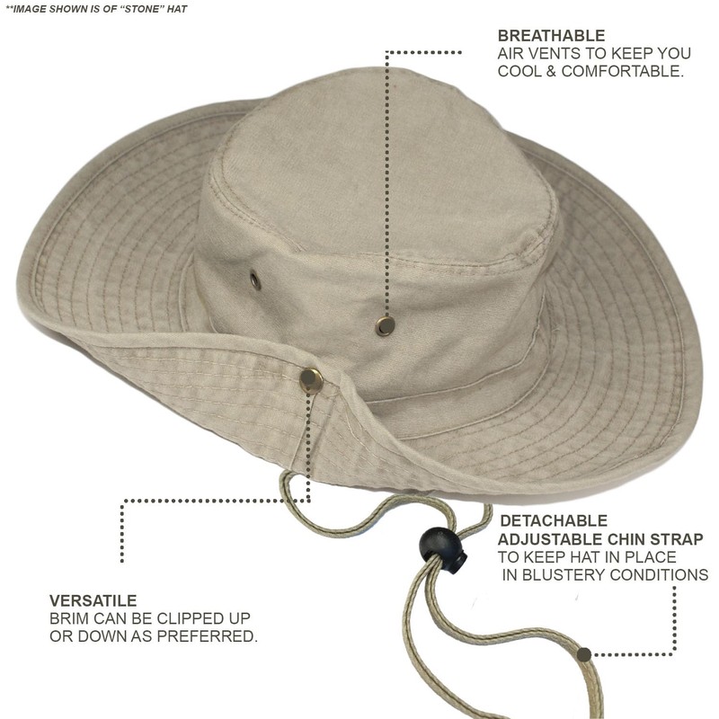 TOSKATOK� UPF 50+ Unisex Safari Outback Australian Style Cotton Bush