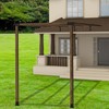 JEXALINE 3Pcs Roof Riser Brackets Kit,Pergola Roof Riser Beam Bracket,Heavy