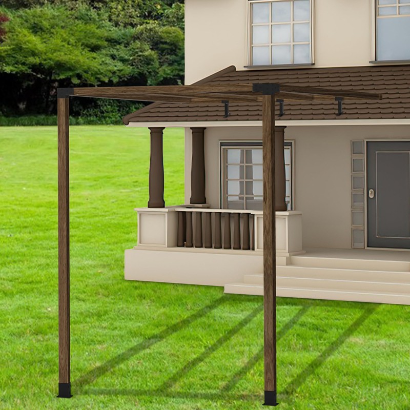 JEXALINE 3Pcs Roof Riser Brackets Kit,Pergola Roof Riser Beam Bracket,Heavy