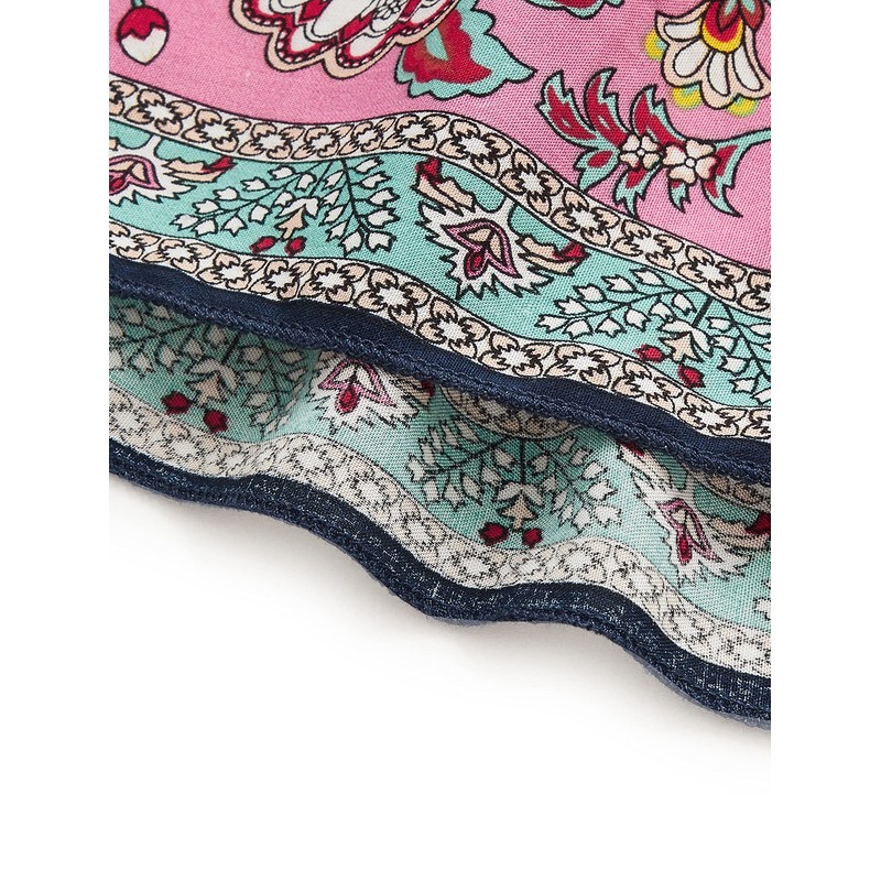 Milumia - Falda larga con estampado floral clásico para mujer,