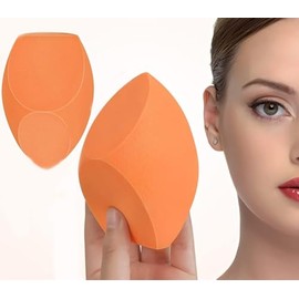 Lumbor37 Esponja Para Maquillaje 2 Piezas, 3 Facetas Beauty Blender, Esta Versátil Esponja de Maquillaje para Limpieza, Eliminación de Maquillaje e Hidratación