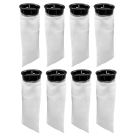 QLZOZB 8 Pcs 2.75 Inch Filter Sock Fit for Freshwater and Saltwater Waterbox, 225 μm Filter Sock Aquarium Filter Bags with Black Rim, for Aquarium Ponds Sumps Overflows, 10 Inch Long