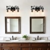 MLGB Rustic Farmhouse 3-Light Bathroom Vanity Light with Bear &