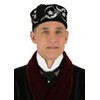 Historical Emporium Men's Deluxe Plush Velvet Embroidered Smoking Cap XL