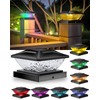 Ofuray Solar Post Cap Lights,4Pack Fence Deck Post Cap Solar