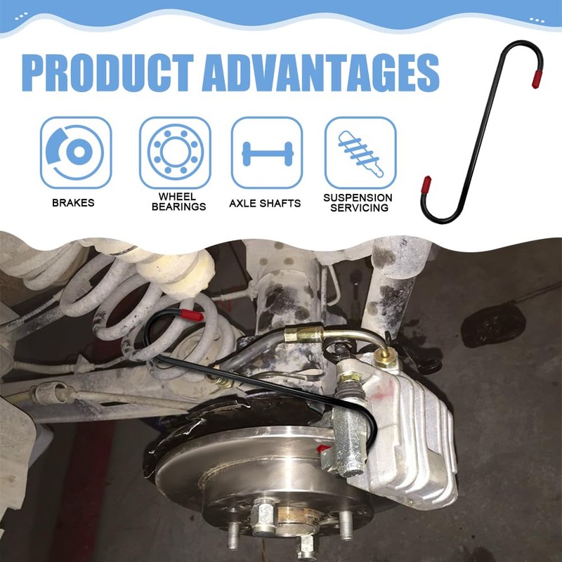 Lyxheth 4PCS Brake Caliper Hanger, Brake Caliper Compression Tool, Brake