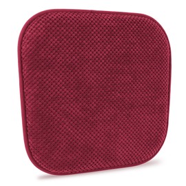 PAGGED Wine Red Kitchen Chairs Cushions Non Slip Foam Office Seat Cushions Washable Soft Thick Pads Large Wooden Metal Tapered Dining Chair Cushions,17" x 15"