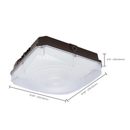 Nuvo Lighting 65947-10" LED SELECTABLE CANOPY (65-981) Outdoor Parking Garage Canopy LED Fixture