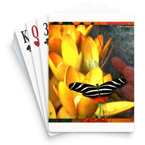 CafePress Butterfly Beautiful Photo Standard Size Playing Cards