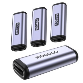 MOGOOD USB C Coupling USB C Connector USB C Coupler USB C Female to USB C Female Adapter USB C Female to Female OTG Type C Converter 40Gbps USB C Charger Plug Compatible with USB C Device