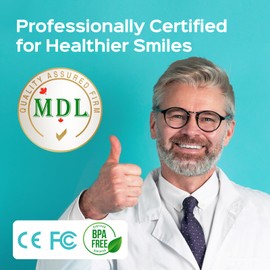 COSLUS Portable Water Flosser for Teeth: Electric Flosser for Braces, Sensitive Teeth, Gums - Advanced 10 Pressure Settings for Multiple Users, Cordless for Travel, MDL, BPA-Free, Green, E40(WFP14)