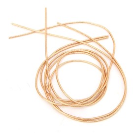 Alambre de Metal francés, Hilo de Bordar Alambre de Cobre Costura Costura Brillo 1.5MM Dia. Hilo de Bordar a Mano de Hilo de Cobre Liso de Bricolaje(Dorado Oscuro)