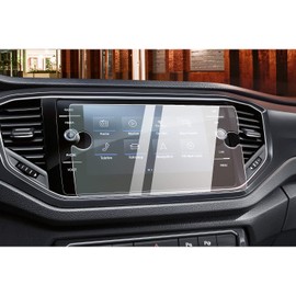 CDEFG Auto Navigation Glas Schutzfolie Kompatibel mit VW T-ROC 2019-2023 2024 9H Kratzfest Discover Media GPS Transparent Displayschutzfolie T ROC 2024 Zubehör (8 Zoll)