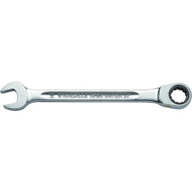 STAHLWILLE No. 17F Ratchet Combination Spanner 17 mm Flat Ring Side Extremely Durable Screw-Friendly