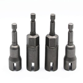 2PCS Deep Power Wing Nut Driver and 2PCS Slot Wing Nut Driver set for Panel Nuts Screws Eye Q Hanger C Hook Bolt