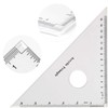 Coopay Large Triangle Ruler Set Square, 30/60 and 45/90 Degrees,