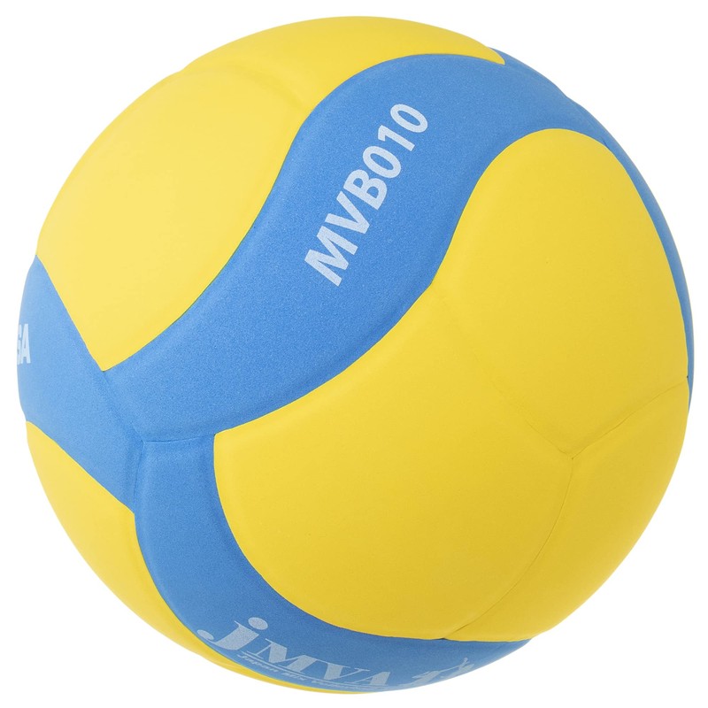Mikasa MVB010-YBL Mixed Volleyball Game Ball, No. 5, Yellow/Blue, Yellow/Blue