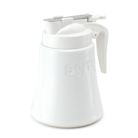 Zero Japan BRM-41 WH Syrup Pot, White, W3.9 x D3.5 x H4.9 inches (100 x 90 x 125 mm)