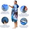 Catalonia Shark Surf Poncho Changing Towel Robe - Quick-Dry Microfiber