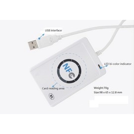 Lianshi NFC ACR122U Contactless IC Card Reader Writer/USB + SDK + IC Card