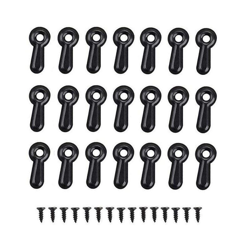 100 Pcs Black Metal Frame Knob Clasps Photo Frame Hardware