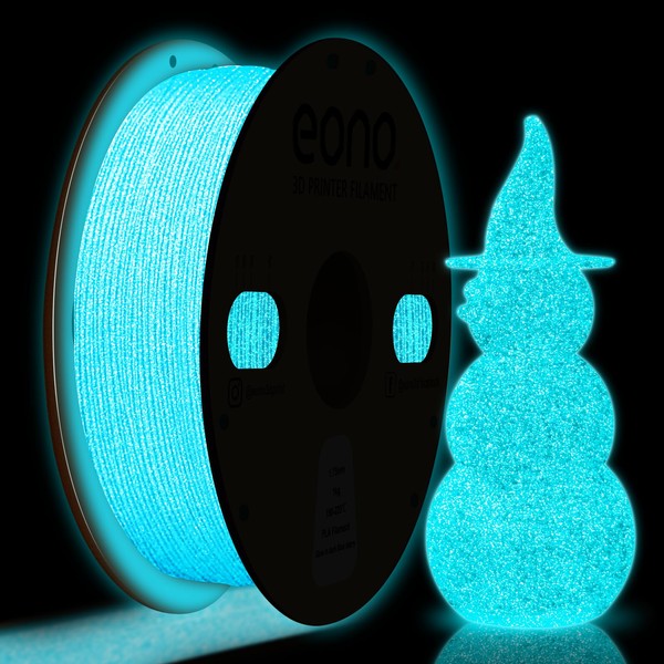 Eono 3D Printer Filament Glow in The Dark 1.75mm PLA