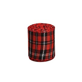 Christmas Buffalo Plaid Ribbon Plaid Wired Edge Ribbon for Christmas Tree Bow Wreath Decoration(color3)