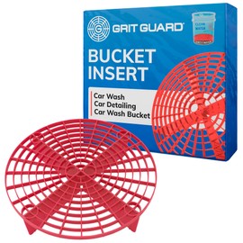 Grit Guard The Original Grit Guard Red Bucket Insert - 10" Diameter Car Wash Bucket for Car Washing, Detailing Compatible with 3.5, 4, 5 and 6 Gallon Buckets
