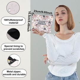 WZMPA Chinchilla Cosmetic Bag Chinchilla Lover Gift Chinchillas Are Awesome I Am Awesome Therefore I Am A Chinchilla Makeup Zipper Pouch Bag Chinchilla Owner Gift, Chinchilla, Fit