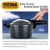 Hawkins Futura 5 Litre Pressure Cooker, Hard Anodised Inner Lid
