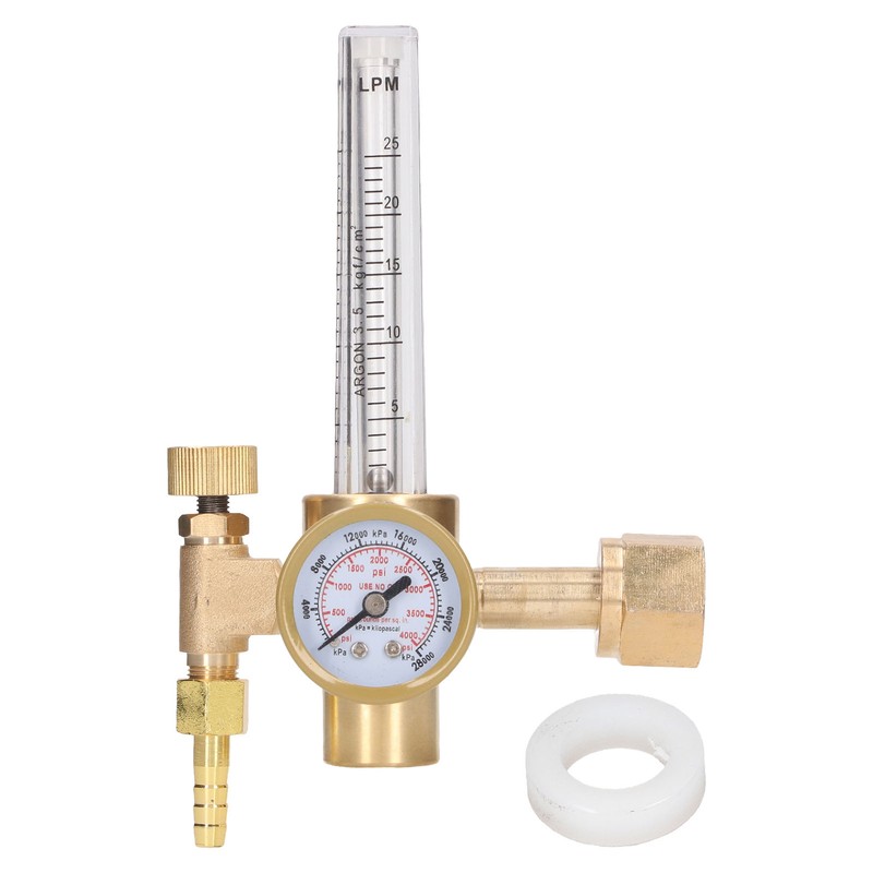 Argon Pressure Regulator Flow Meter Welding Gas CO2 Regulator Gauge