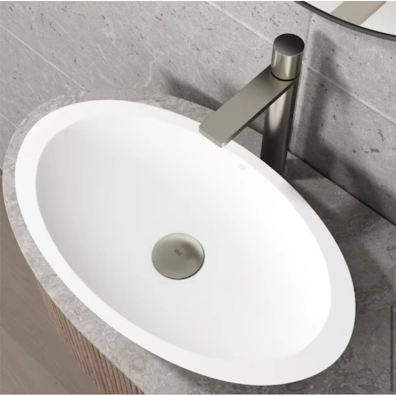 VIGO Vessel Bathroom Sink Pop-Up Drain and Mounting Ring in