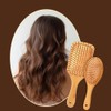 Heavenly Brothers Scalp Massage Wood Brush Hair Comb Volume Up Parting Comb