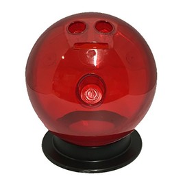 Sierra Novelty Bowling Stuff Bowling Ball Coin Bank with Stand (Red)