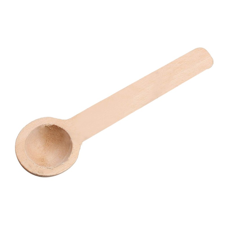 Yibuy 50pcs Mini Wooden Spoon for Sugar Salt Spices Chicken