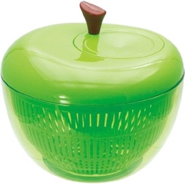Contemporary Department Vegetable Colander, Apple Salad Spinner, Small, Green K333-GR