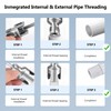 Integrated Internal & External Pipe Threading Tool, 1/2'' 1'' Dies,