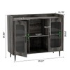 Hyomdeck Liquor Cabinet Bar with Power Outlet & LED Light,