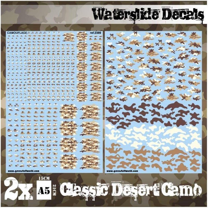 Green Stuff World: Waterslide Decals - Classic Desert Camo