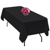 Teruntrue 1 Pack Black Polyester Tablecloth 140 x 240 cm