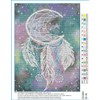 Abillyn Cross Stitch Embroidery Kits Pre-Printed Dream Catcher Star Galaxy