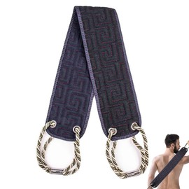 Peeling-Rückenschrubber für die Dusche, 94,4 cm, Rückenreiniger mit Griffen, Peeling-Waschlappen, Körperpeeling, Bad-Werkzeug, um Ihren Körper tief zu schrubben, für Männer und Frauen, Peeling