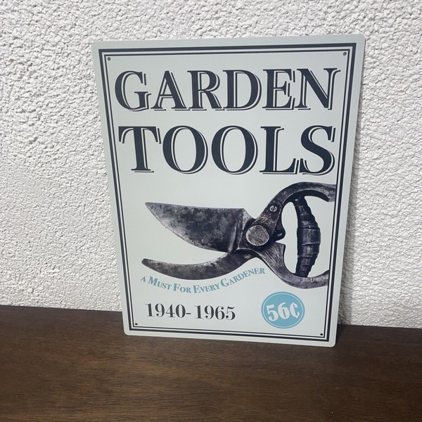 Esschert Design Metal Garden Sign Garden Tools 12x16 Esschert Design