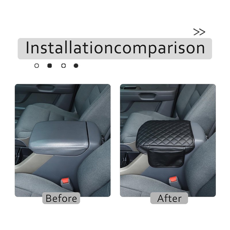 HIRUFAIT Center Console Armrest Cover for Honda Pilot 2003 2004