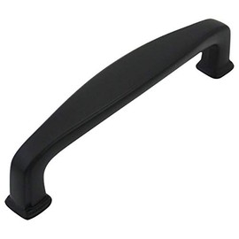 25 Pack - Cosmas 4392FB Flat Black Modern Cabinet Hardware Handle Pull - 3-3/4" Inch (96mm) Hole Centers
