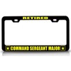Custom Brother - Retired Command Sergeant Major Army Metal Car