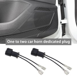 OTOTEC Pack of 2 Car Speaker Wire Adapter Car Horn Special Connector Compatible with Hyundai Wiring New Wiring Harness Pigtail Socket Car Horn Connector Wiring Harnesses Cable Black
