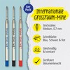 Online 6 ballpoint pen refills blue, black, red, G2 format,