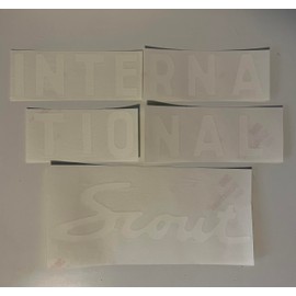 International Harvester Scout 80/800 Decal Letter Sticker for IH Truck Tailgate (Gloss White)